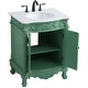 preview thumbnail 9 of 9, Elegant Lighting VF-1008-VW Danville 30" Tall Cabinet and Quartz