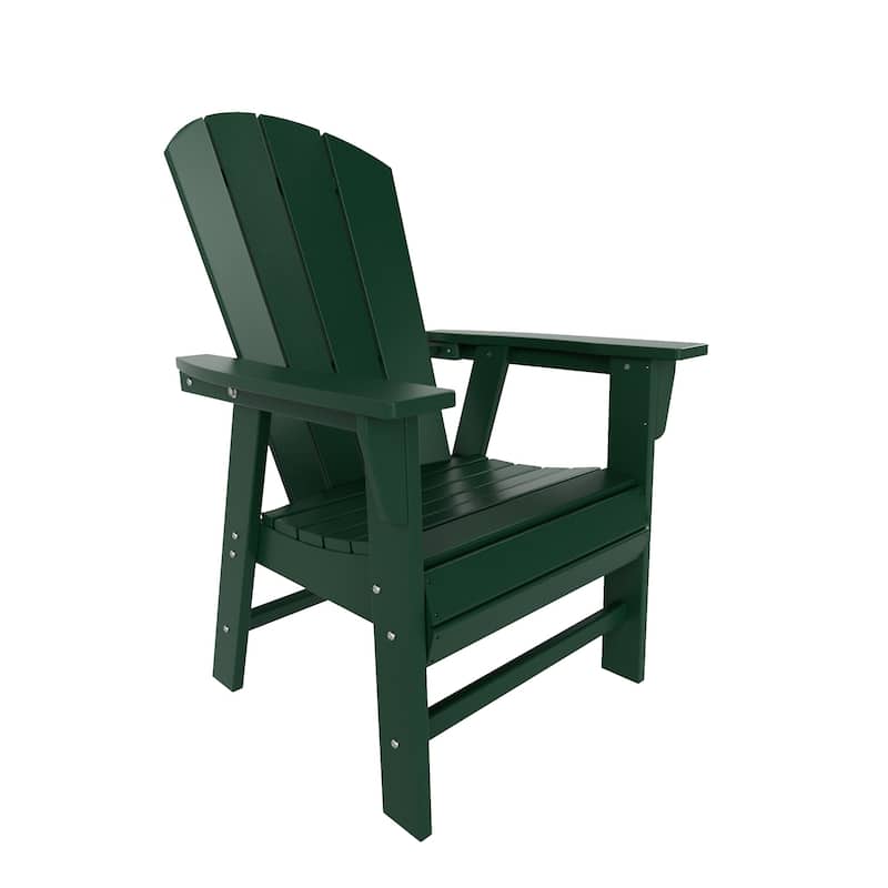 Laguna Hdpe All Weather Outdoor Patio Square Adirondack Dining Chairs Set (5-Piece Set)