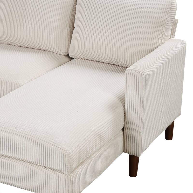 U-shaped Sponge-filled Cushion Combination Sofa, Suitable for Living Rooms, Studies, and Spacious Spaces