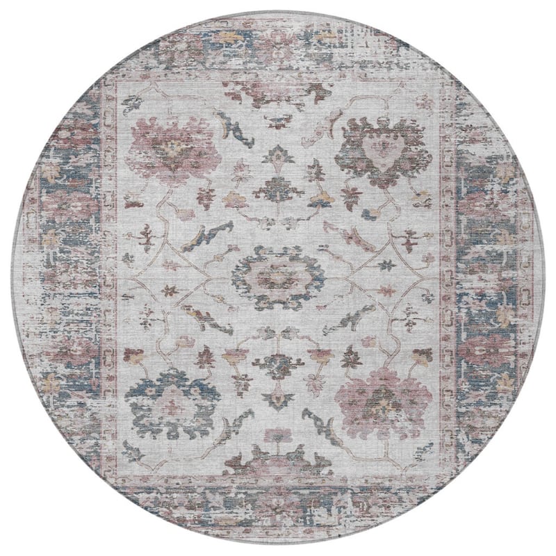 HomeRoots Floral Traditional Rectangle Outdoor Rug