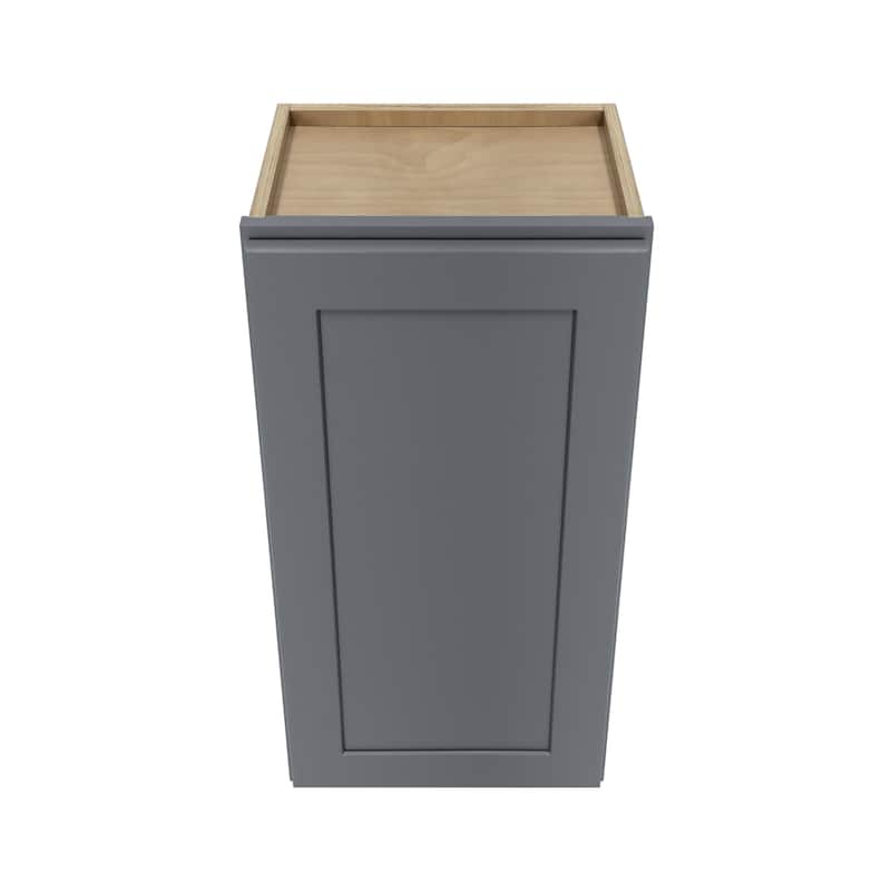 Grey Shaker Wall Cabinet - Ready to Assemble, for Kitchen and Bathroom Storage