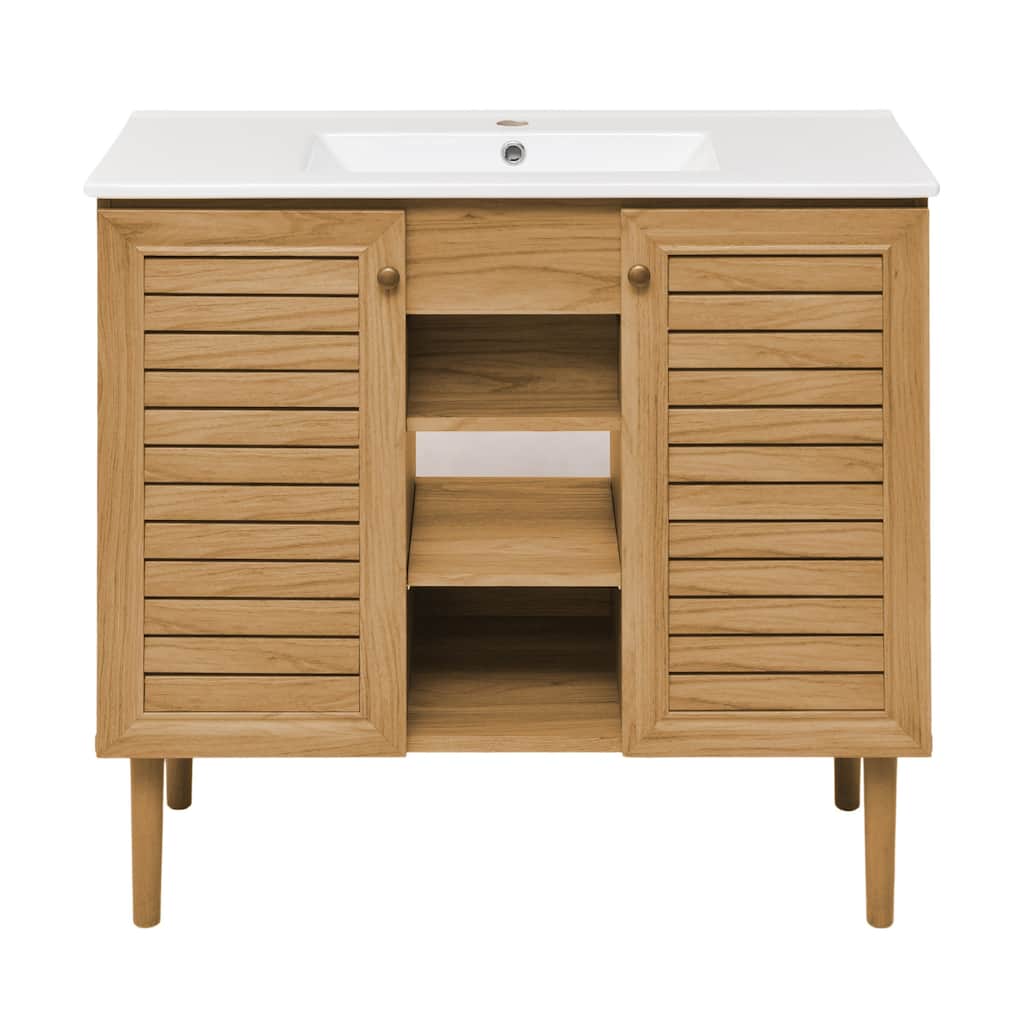 Swiss Madison SM-BV374 Bron 19" Free Standing Single Basin Vanity Set