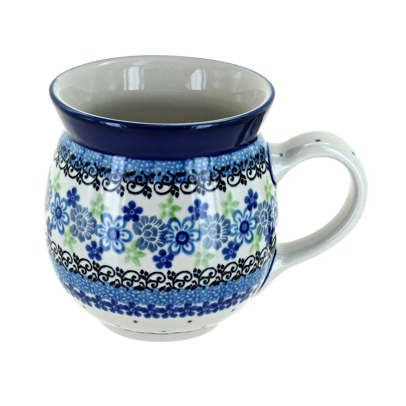 Blue Rose Polish Pottery Ceramika Artystyczna Bubble Mug - Eliza