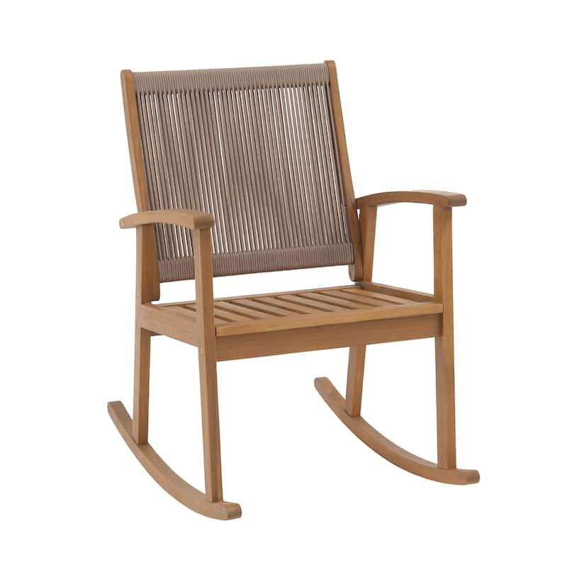 Outdoor Single Wooden Rocking Chair