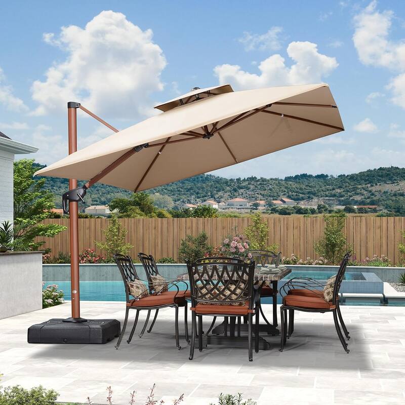 PURPLE LEAF Sunbrella Patio Cantilever Umbrella