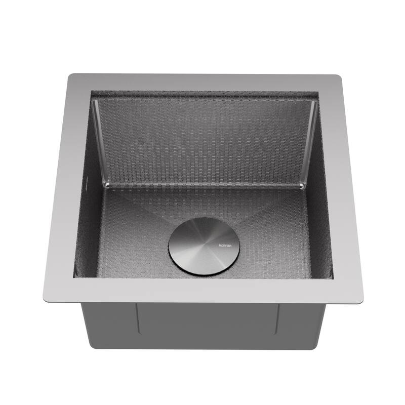 Matrix 17" Undermount Workstation 16 Gauge Single Bowl Stainless Steel Sink with Accessories