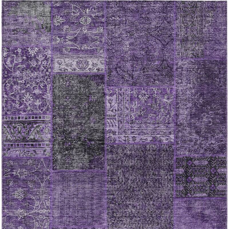 HomeRoots Patchwork Transitional Rectangle Outdoor Rug