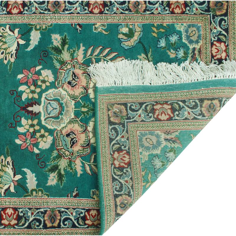 Pak-Persian Emilee Turquoise/Navy Runner - 2'7" x 10'1"