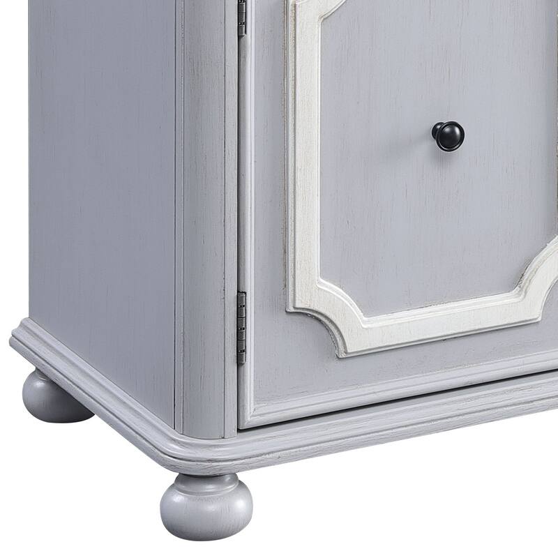 Versatile Double-Door Cabinet with Storage Drawer for Organized Living