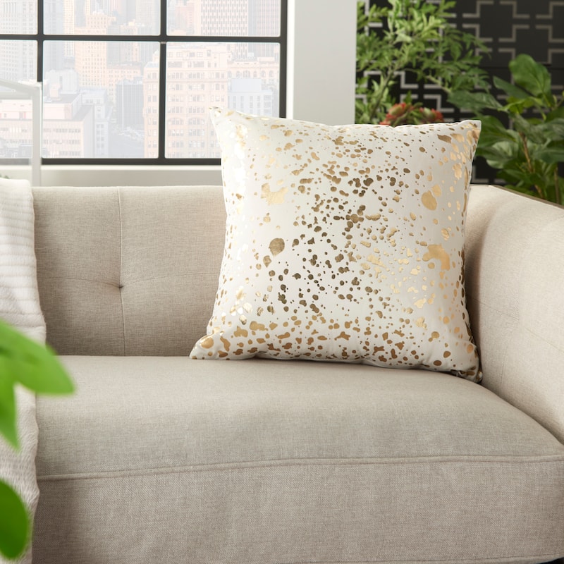 Mina Victory Luminescence Metallic Throw Pillow