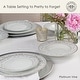 preview thumbnail 2 of 6, Fitz and Floyd Platinum Vine 32-Piece Dinnerware Set, Service for 8