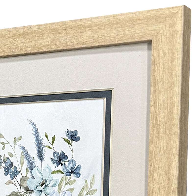 HomeRoots Set Of Two Petite And Sweet Brown Framed Wall Art