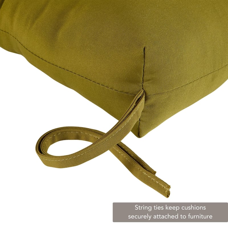 44-in x 22-in Solid Color Outdoor High-back Chair Cushions (Set of 2) (Cushions Only)