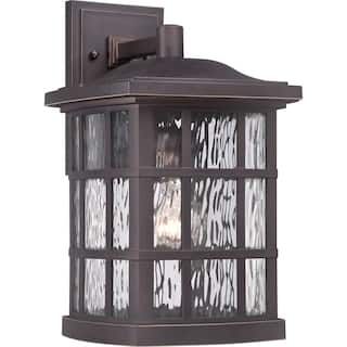 Stonington 1-Light Outdoor Wall Lantern in Palladian Bronze
