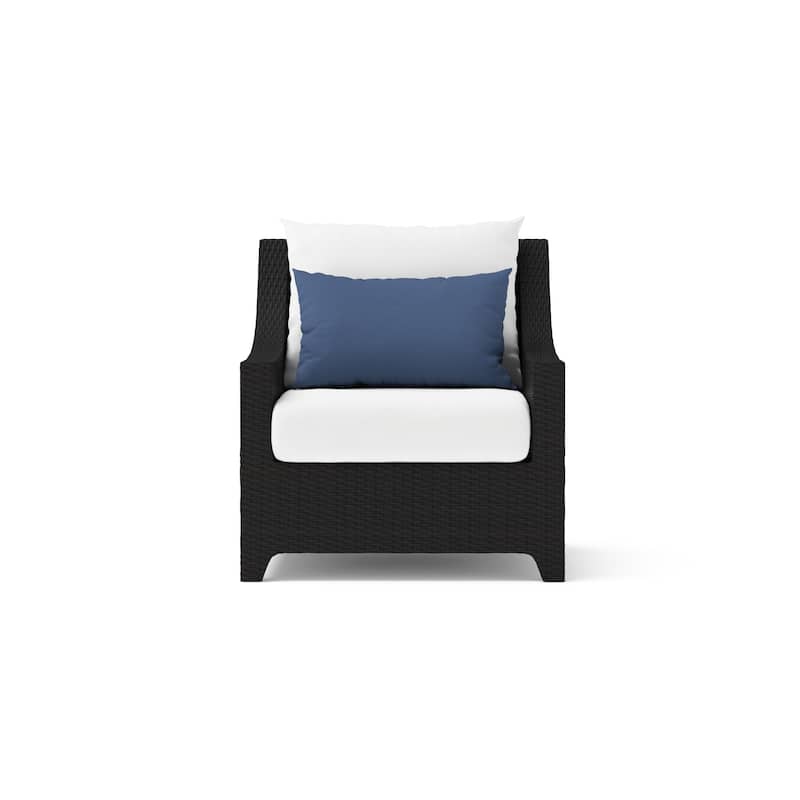 Deco 2 Piece Sunbrella Outdoor Patio Club Chairs - 30"W x 33"D x 32"H