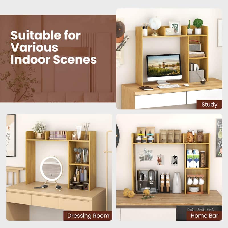 Desktop Organizer Shelf Countertop Display Rack Shelf Desk