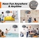 preview thumbnail 2 of 7, Roomfitters Wall-Mounted Basketball Hoop, 28.5x18 Inch Shatterproof Backboard, Folding Hoop with All-Weather Mesh, Black+Blue