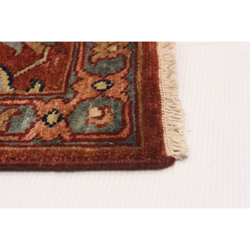 ECARPETGALLERY Hand-knotted Jules Sultane Dark Copper, Ivory Wool Rug - 9'9 x 13'10