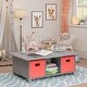 preview thumbnail 7 of 5, RiverRidge Kids Desk, Activity and Play Table with 6 Storage Cubbies - Gray