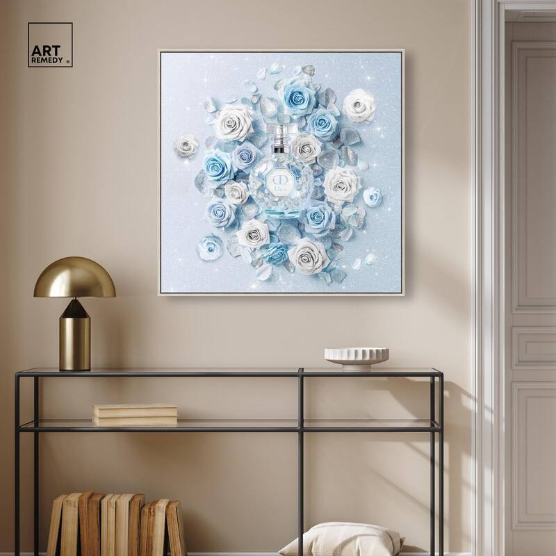 Sparkling Floral Perfume II Canvas by Art Remedy