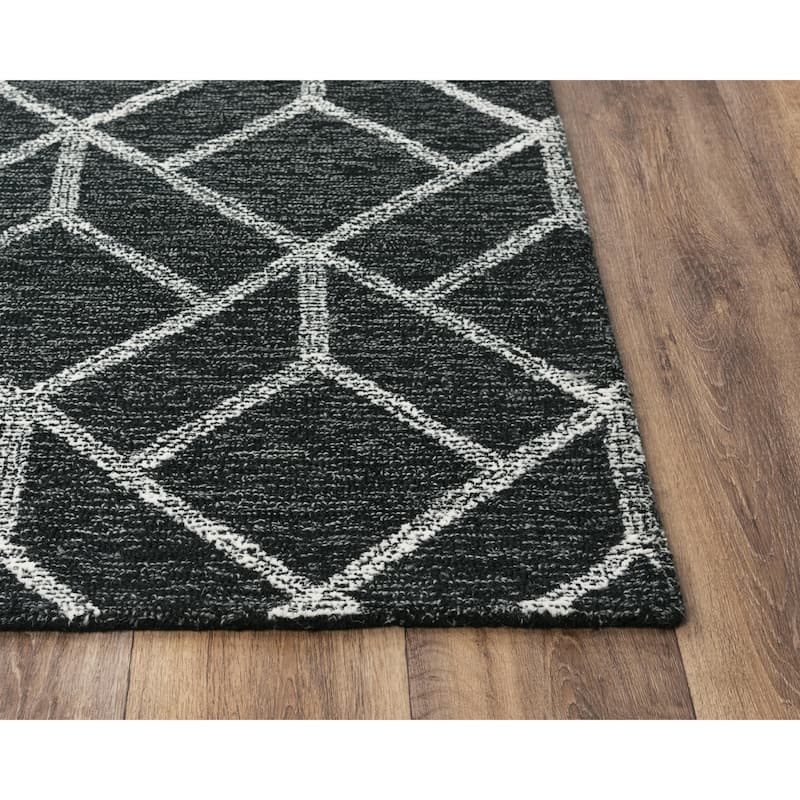 Alora Decor Avondale Geometric Hand-tufted Wool Rug