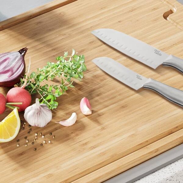 2 Piece Stainless Steel Santoku Knife Set On Sale Bed Bath & Beyond 37457745