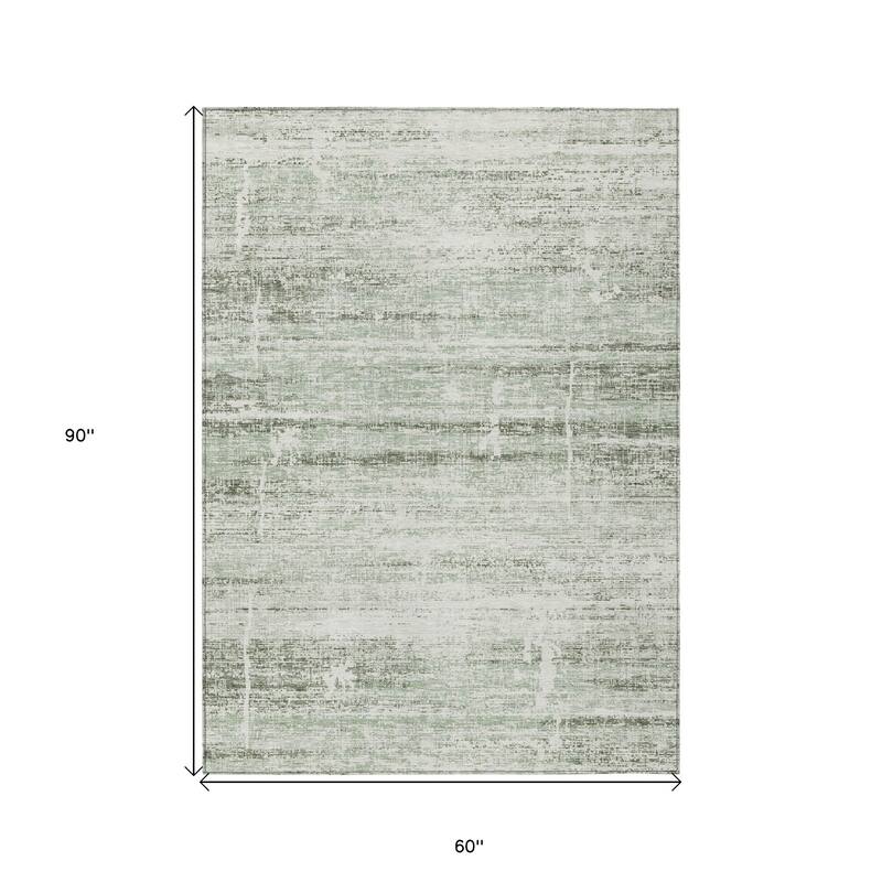 HomeRoots Abstract Transitional Rectangle Outdoor Rug