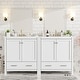 preview thumbnail 180 of 191, GDFStudio - Aurora Wood Bathroom Vanity Set with Ceramic Sink and Divided Drawers 72" - White
