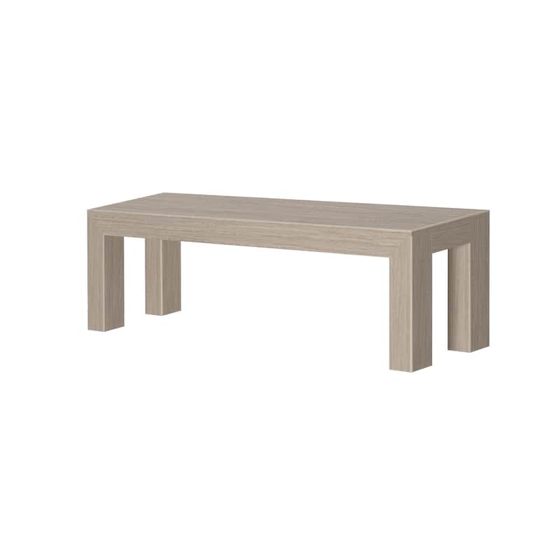 Plank and Beam Solid Wood Modern Dining Bench - 61"