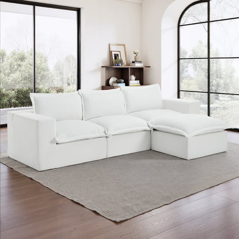 Comfy Cloud Couch Plush Modular Sectional Sofa For Living Room
