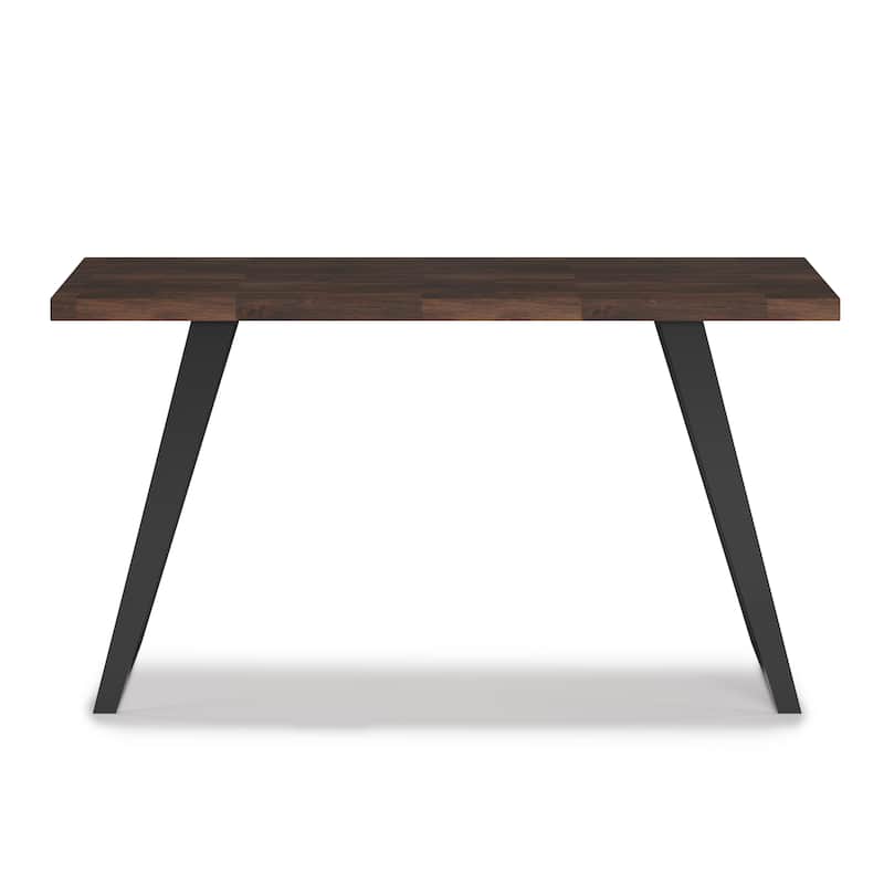 WYNDENHALL Mitchell SOLID ACACIA WOOD Modern Industrial 54 inch Wide Flat Top Desk