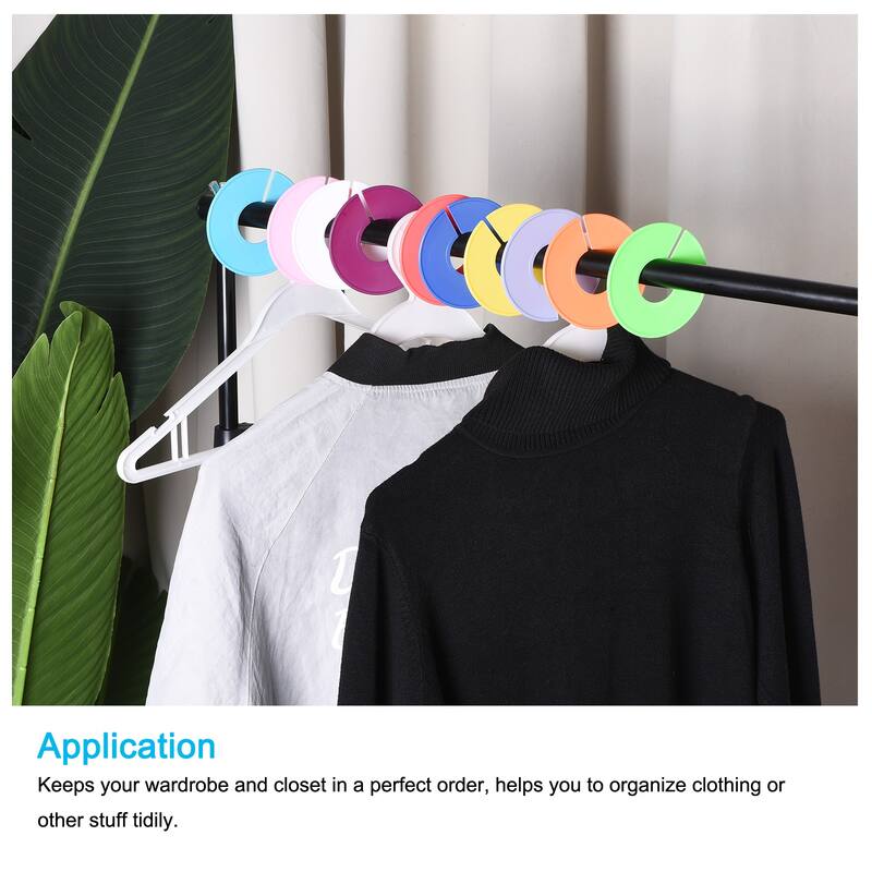 Clothes Dividers, Blank Clothing Rack Size Sorting Wardrobe Hanger