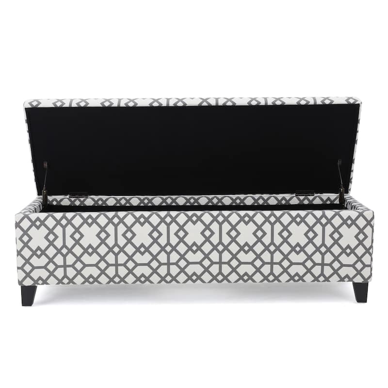 Characteristic Leisure Bench Decorative Bench with Tapered Wooden Legs, Ottoman Bench End of Bed Bench with Flip-Up