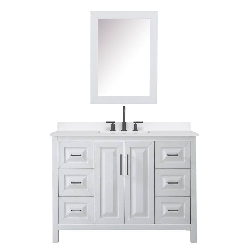 Wyndham Collection WCV252548S-QTZ-US3MED Daria 48" Free Standing