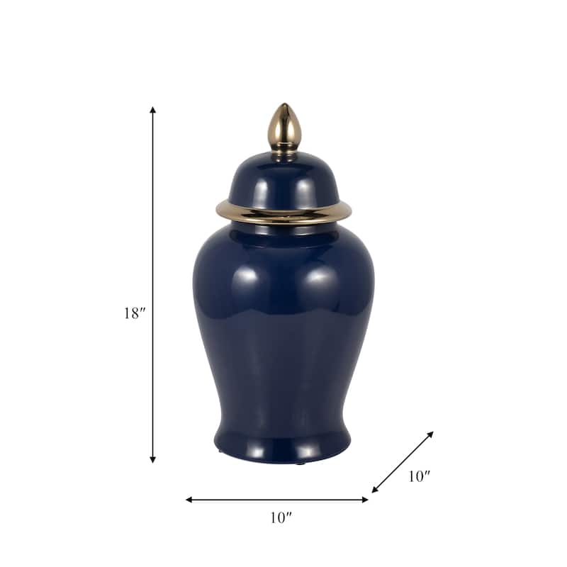 Sagebrook Home Ceramic Temple Jar