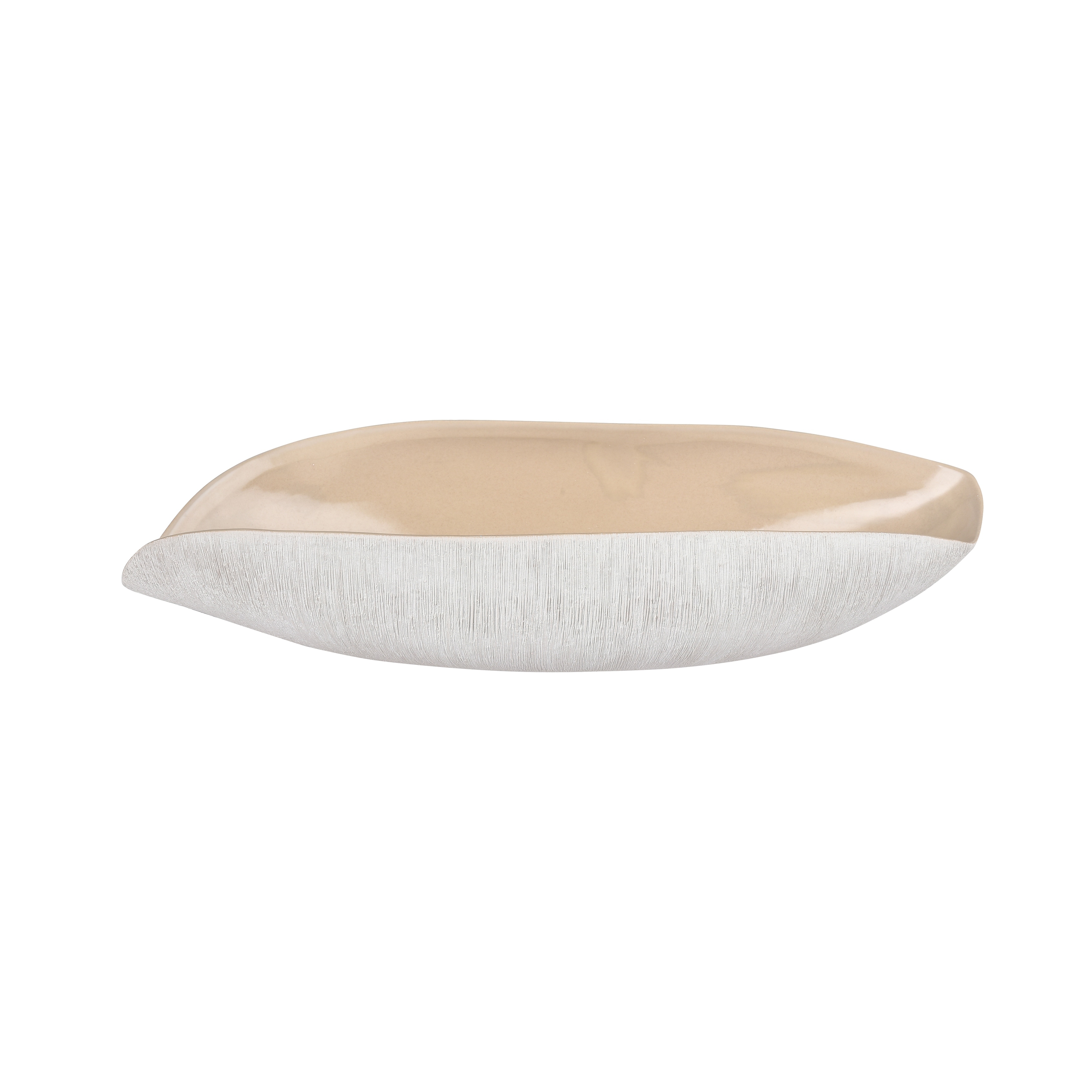 Elk Home Greer Vessel - Beige - 18in W x 7.75in D x 4.25in H