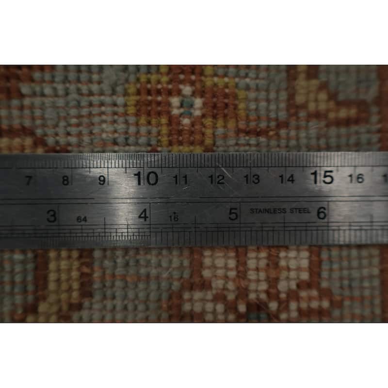 Hand Knotted Oriental 100% Wool Carpet Traditional Floral Navy Blue & Blues Ziegler Area Rug - 3' 2'' X 2' 0''