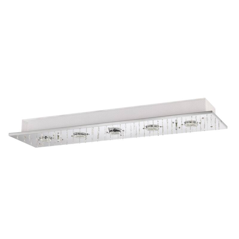 Sarema Rain Drop 5-Light Flush Mount for Kitchen, Living/Dining Room, Office