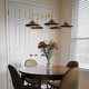 preview thumbnail 11 of 12, Conia Modern Black 5-Light Wagon Wheel Chandelier for Dining Room Kitchen