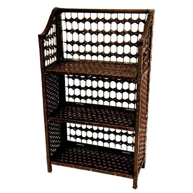 Handmade Natural Fiber 33-inch Shelving Unit (China)