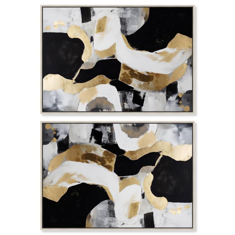 Sunset Beach Drive Canvas by Art Remedy - 36" x 24" - Black