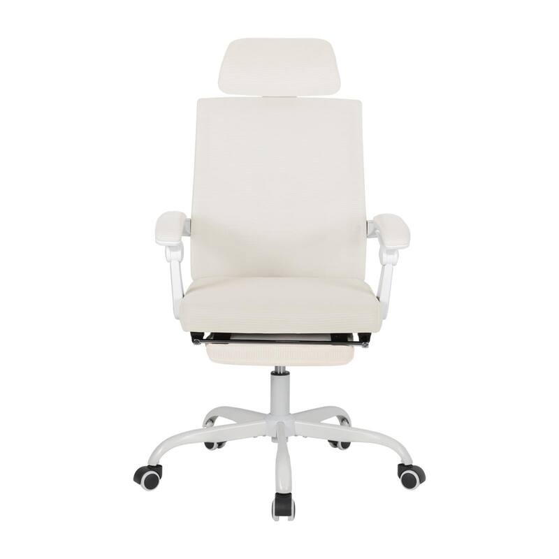 Ergonomic Mesh Office Chair with Adjustable Lumbar Support & Footrest