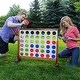 preview thumbnail 8 of 6, YardGames 3 x 2' Giant 4 in a Row Backyard Multi Player Outdoor Game (2 Pack)