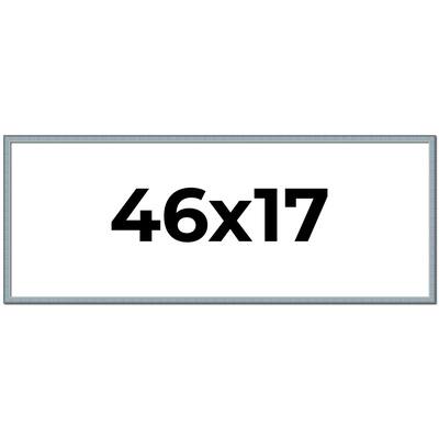 46x17 Frame Rustic Sky Blue Solid Wood Picture Frame | 0.75 Inch