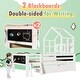 preview thumbnail 11 of 11, Full Size House Bed with Ladder and Storage Drawers for Kid Bedroom,Solid Wood Platfrom Bedframe with 2 Blackboard Design
