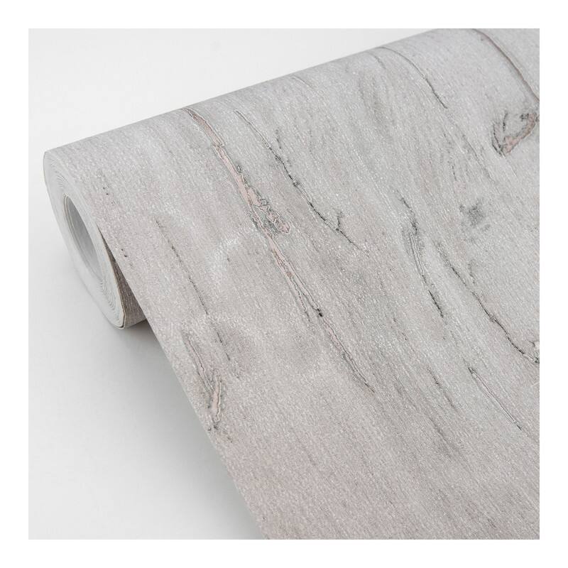 Advantage Jackson Taupe Wooden Plank Wallpaper - 20.9 x 396 x 0.025