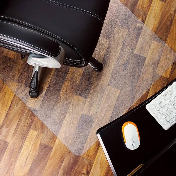Premium Office Chair Mat Clear For Hard Wood Floors Anti Slip Heavy Duty Ergonomic Protective Floor Rug 47 In X 30 In Overstock 32626904