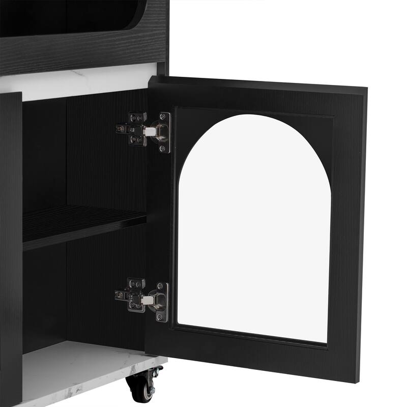 Extendable Dining Table & Rolling Kitchen Island Combo with Folding Top, Drawers & Power Outlet