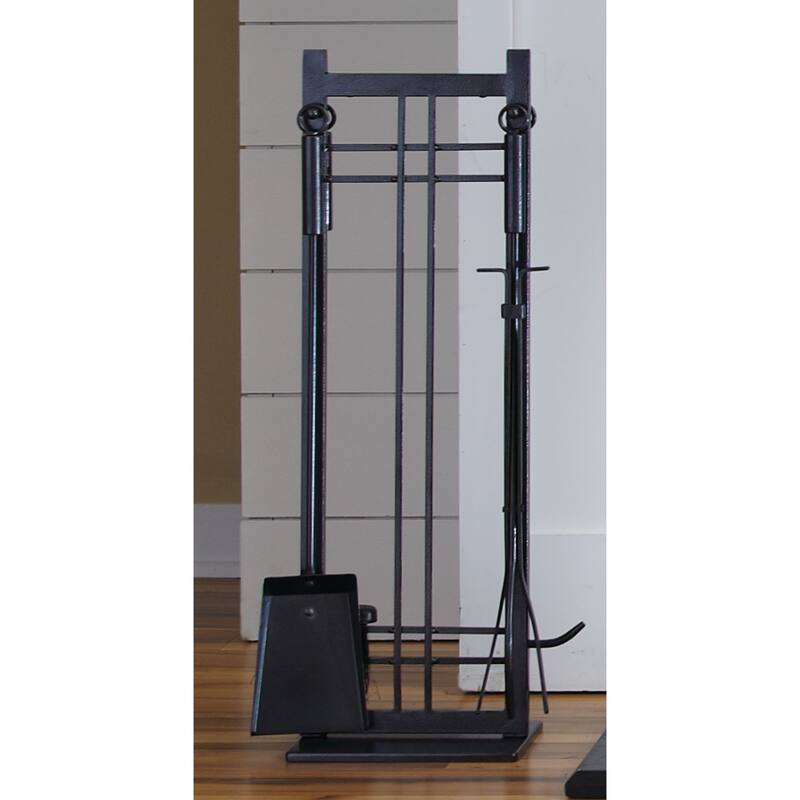 Pleasant Hearth Preston Vintage Iron Steel Fireplace Toolset