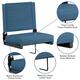 2 Pack 500 lb. Rated Lightweight Stadium Chair-Handle-Padded Seat